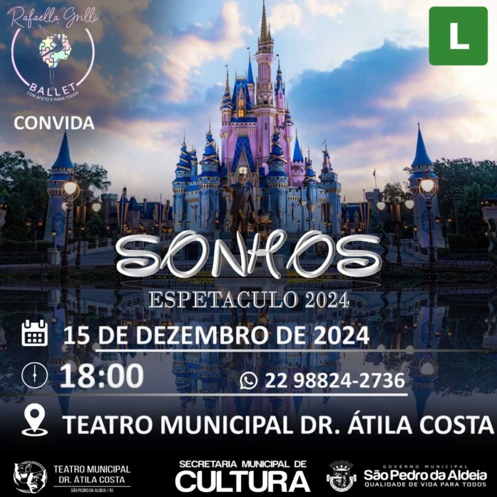 SONHOS - TEATRO SAO PEDRO DA ALDEIA